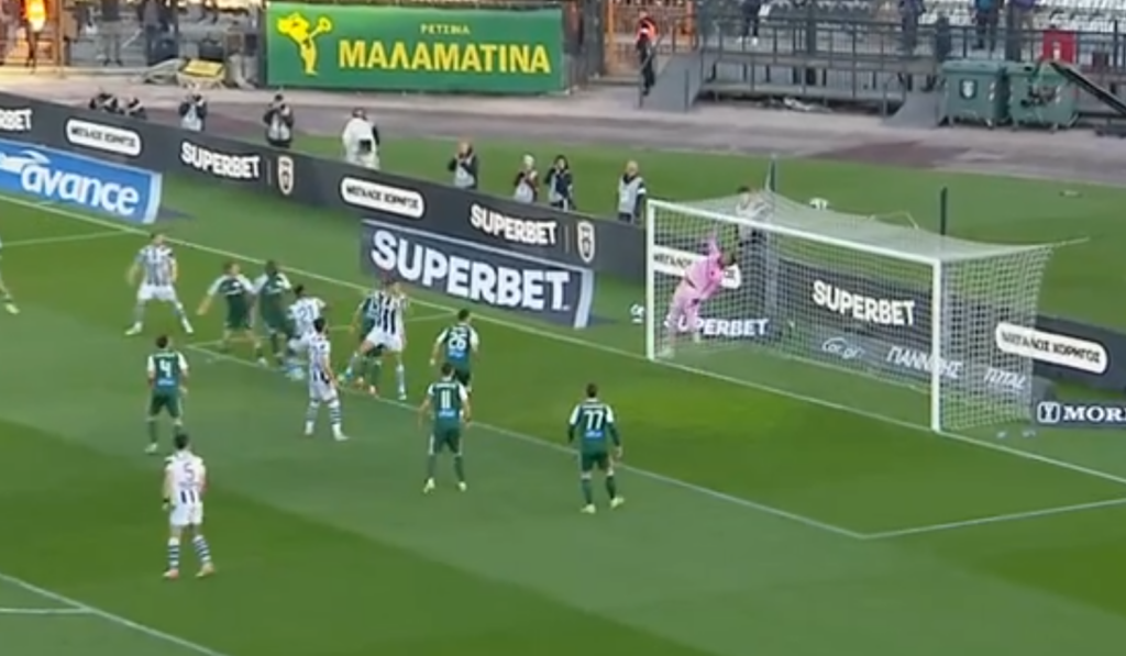 ΠΑΟΚ - Παναθηναϊκός: Η επικίνδυνη κεφαλιά του Μπάμπα (vid)