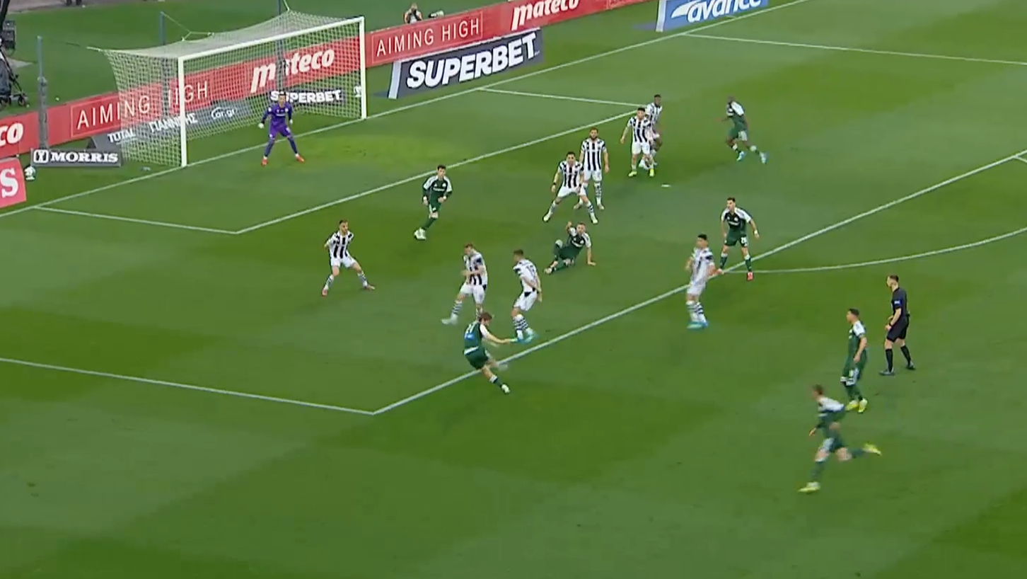 ΠΑΟΚ - Παναθηναϊκός: Αιφνιδίασε με ξαφνικό σουτ ο Γεντβάι (vid)