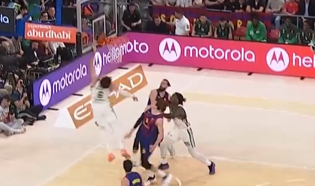 Μπαρτσελόνα - Παναθηναϊκός: «Όργια» από Οσμάν στην πρώτη περίοδο (vid)