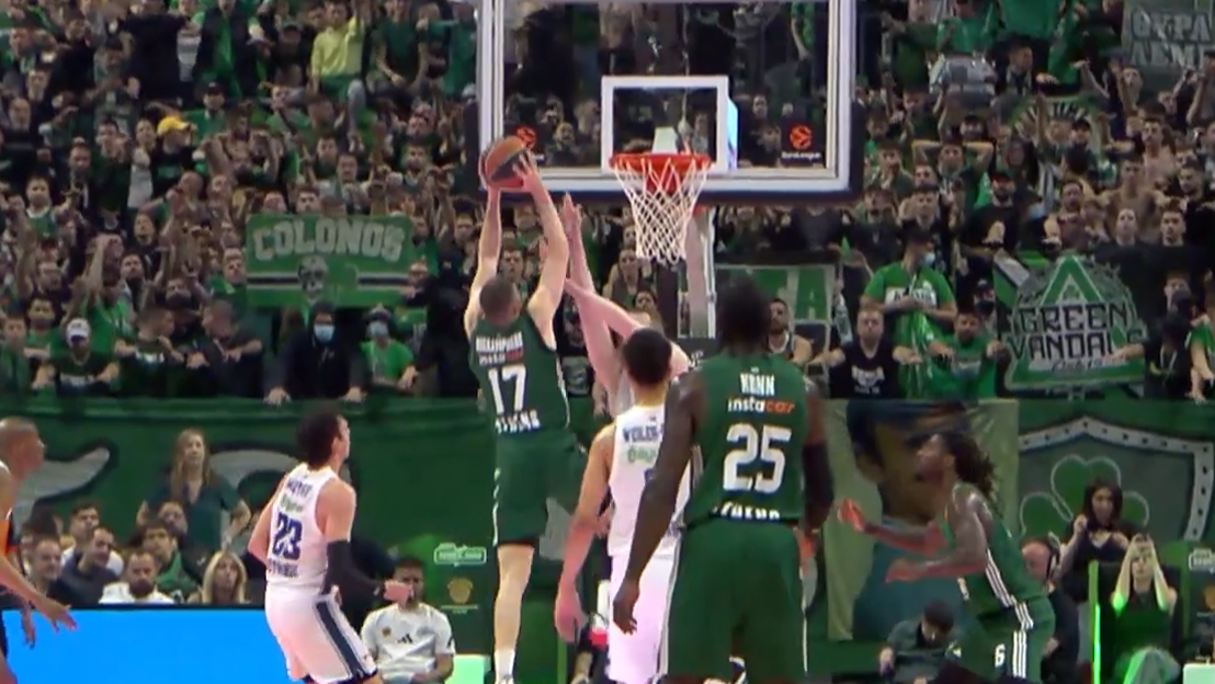 Παναθηναϊκός - Εφές: Φάση καριέρας με κάρφωμα ο Ρογκαβόπουλος (vid)