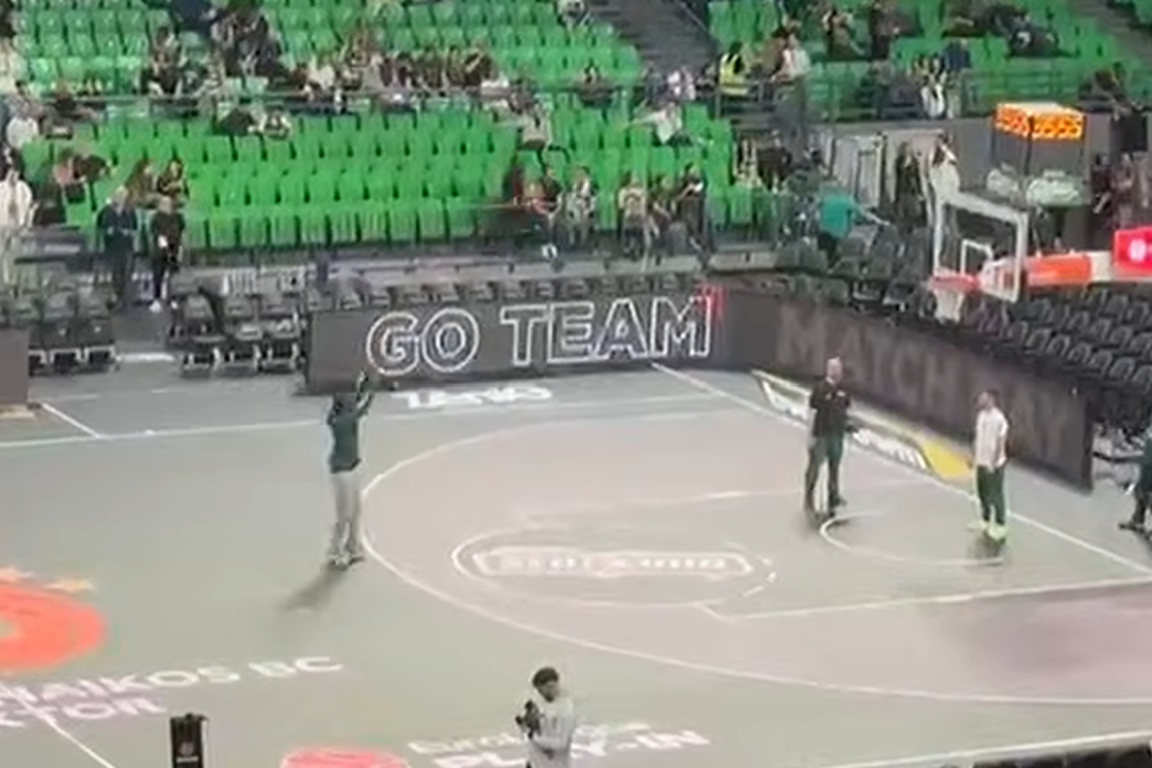 Παναθηναϊκός - Μονακό: Η προθέρμανση του Κέντρικ Ναν (vid)