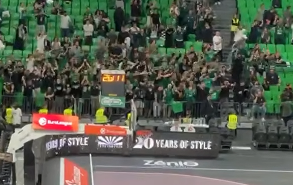 Παναθηναϊκός - Μονακό: Οπαδικός παλμός πίσω από τον πάγκο των Γάλλων (vid)