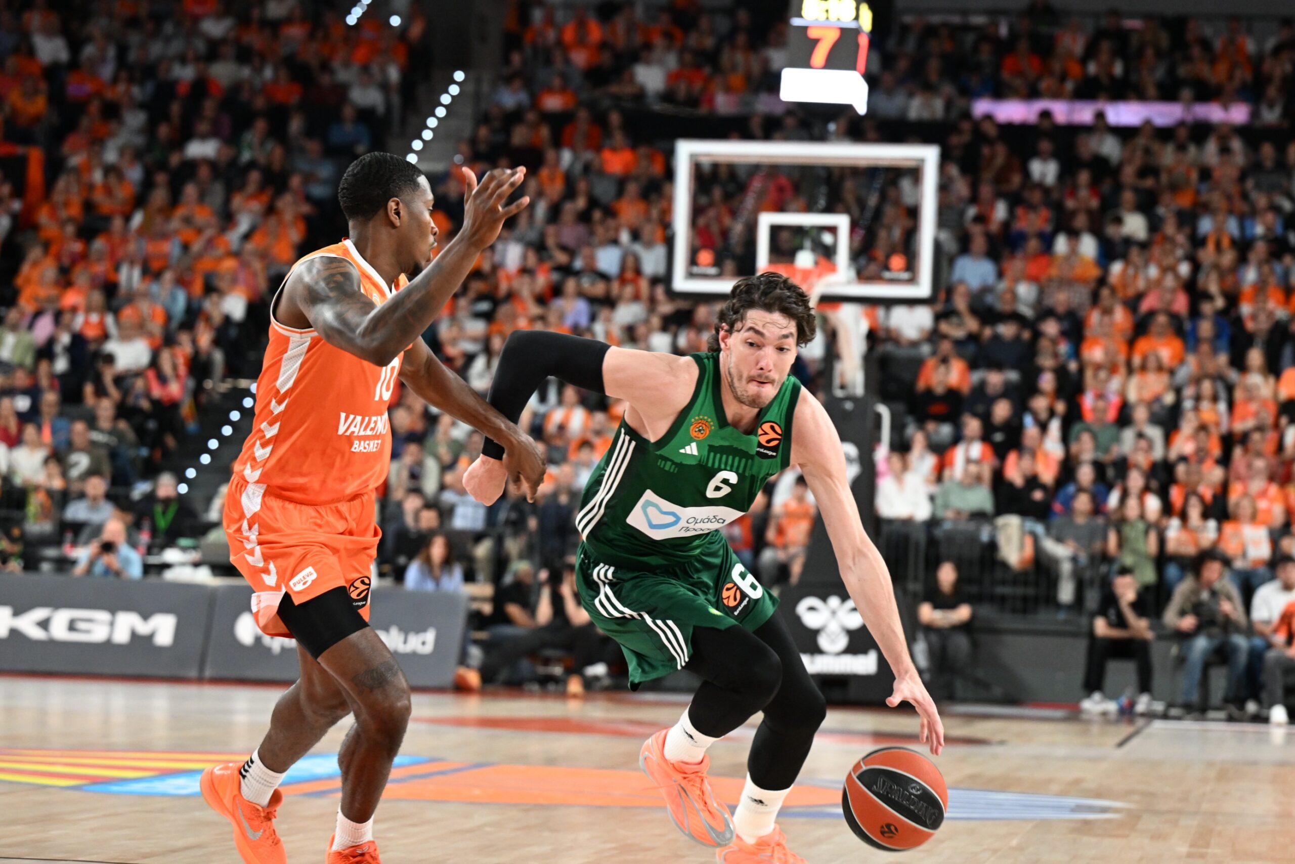 Βαλένθια-Παναθηναϊκός 32-39: Οι πόντοι των παικτών στο ημίχρονο