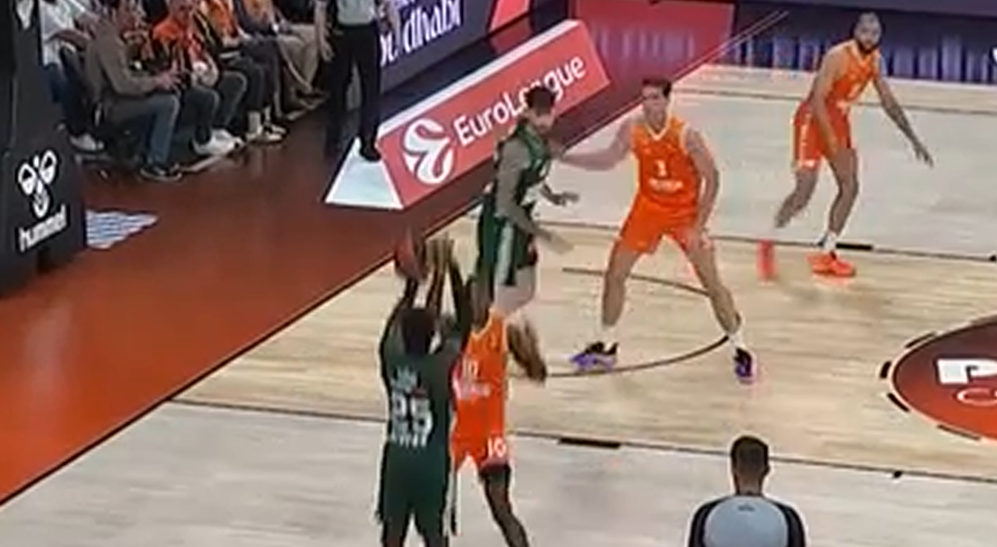 Βαλένθια - Παναθηναϊκός: Το κρίσιμο τρίποντο του Ναν στην τρίτη περίοδο (vid)