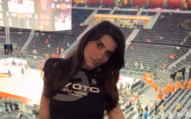 Στο Βαλένθια - Παναθηναϊκός ο Γιώργος Σαμπάνης και η Ιωάννα Σαρρή (pics)