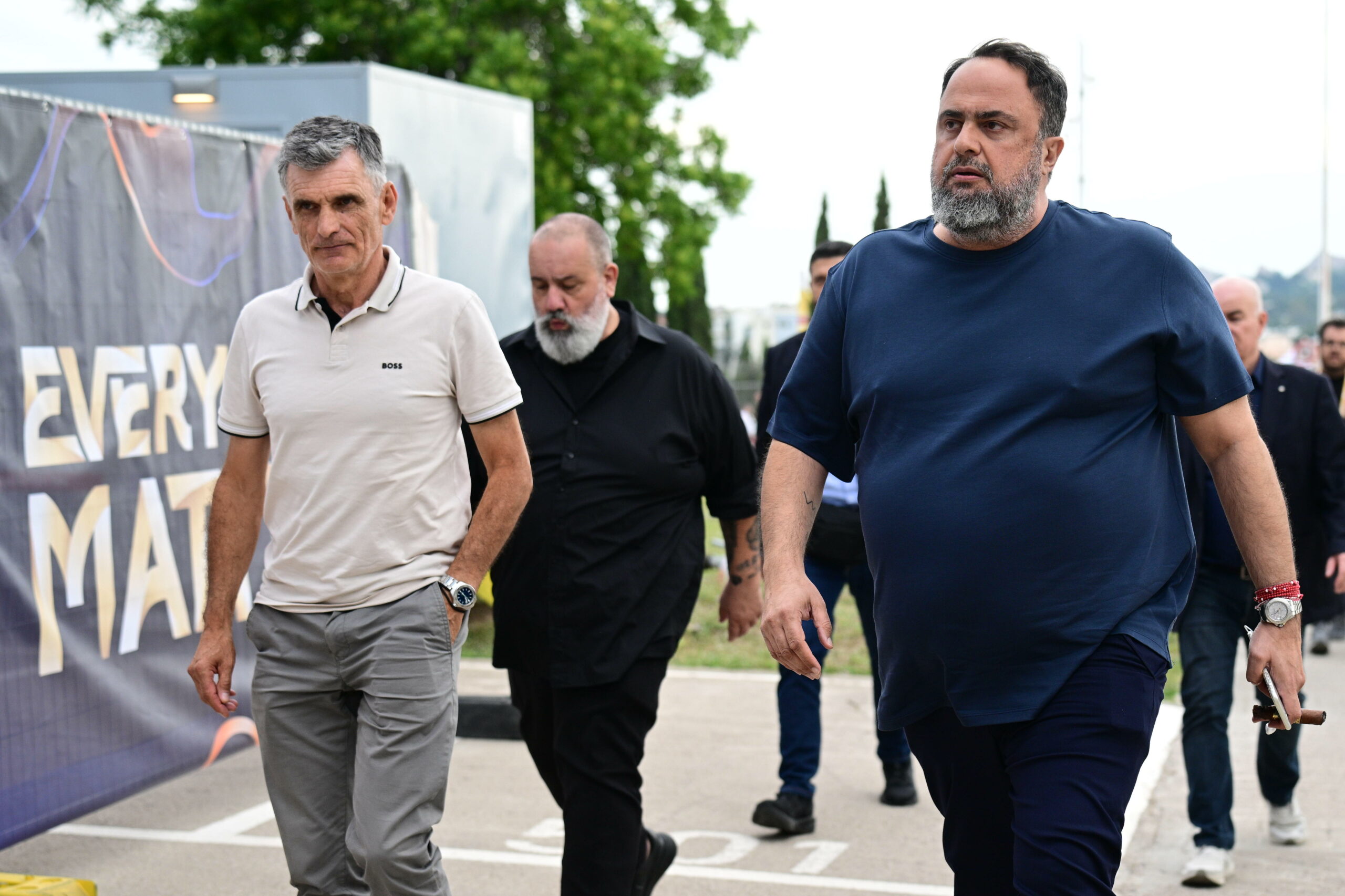 Final Four: Στο Telekom Center Athens οι Μαρινάκης, Καραπαπάς και Μεντιλίμπαρ (pics)