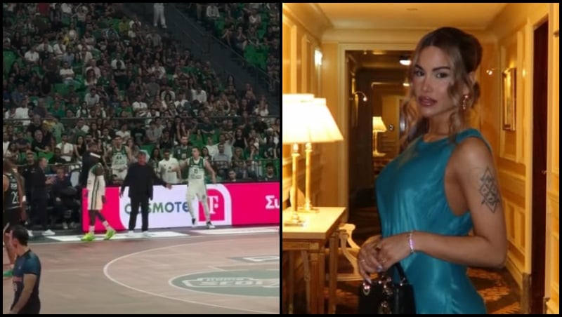 Στο Παναθηναϊκός - ΠΑΟΚ η viral χορεύτρια της Ρίας Ελληνίδου (pic)