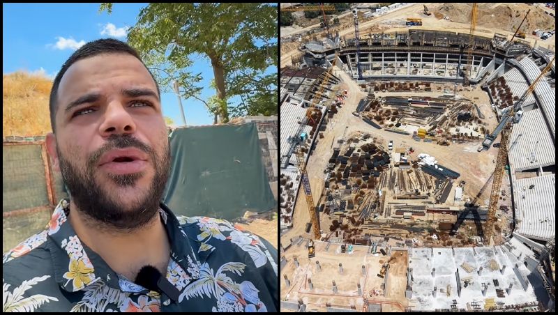 Στο Βοτανικό ο Teosty - «Πέταξε» με drone πάνω από το γήπεδο του Παναθηναϊκού (vid)