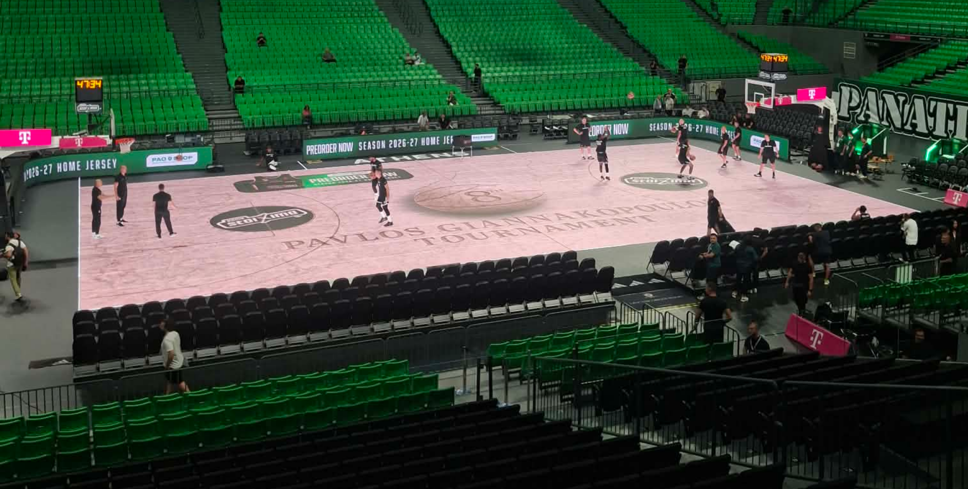Η εντυπωσιακή αλλαγή στο Telekom Center Athens πριν το «Παύλος Γιαννακόπουλος»