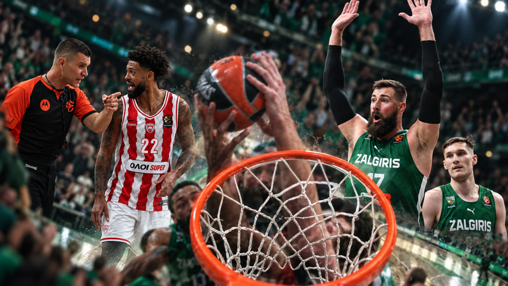 Εξωφρενική ήττα της Ζαλγκίρις από τον Ολυμπιακό (91-93) με 6-28 βολές