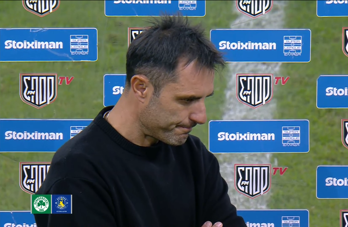 Αντωνόπουλος: «Μας αδικεί το 2-0 στο πρώτο μέρος αλλά ο Παναθηναϊκός ήταν πολύ αποτελεσματικός»